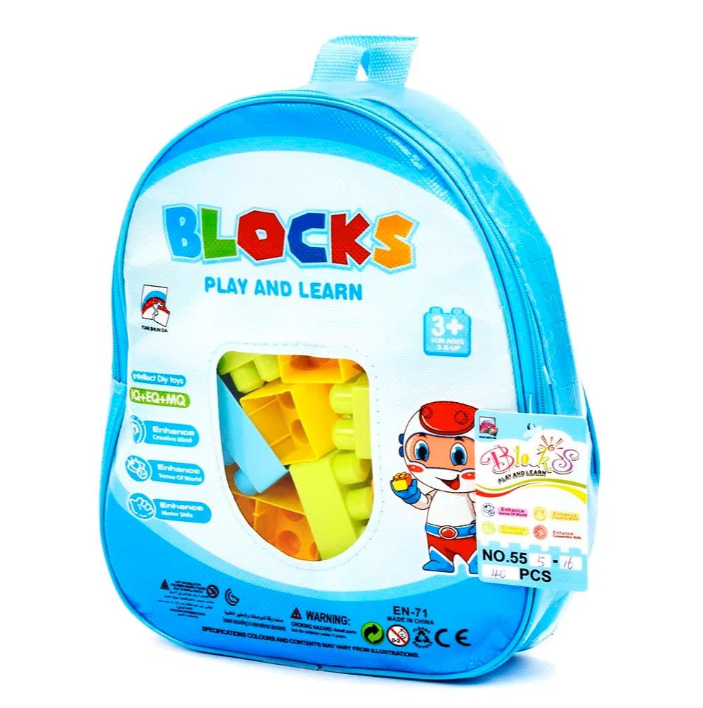 Mochila con bloques construcción 60 pzs - APEGA2