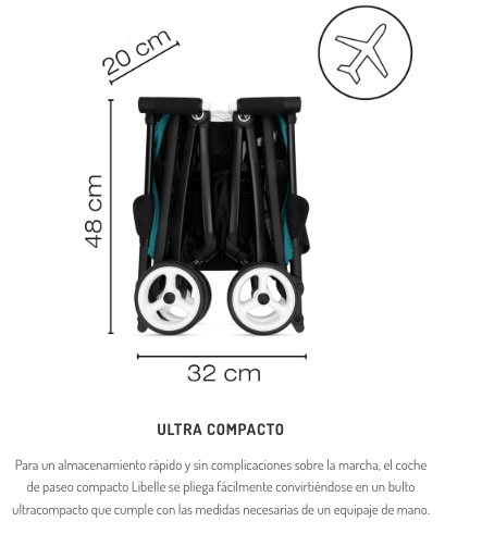 Coche de Paseo LIBELLE + silla ATON B2 + base para auto