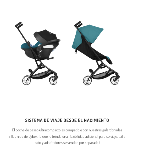 Coche de Paseo LIBELLE + silla ATON B2 + base para auto