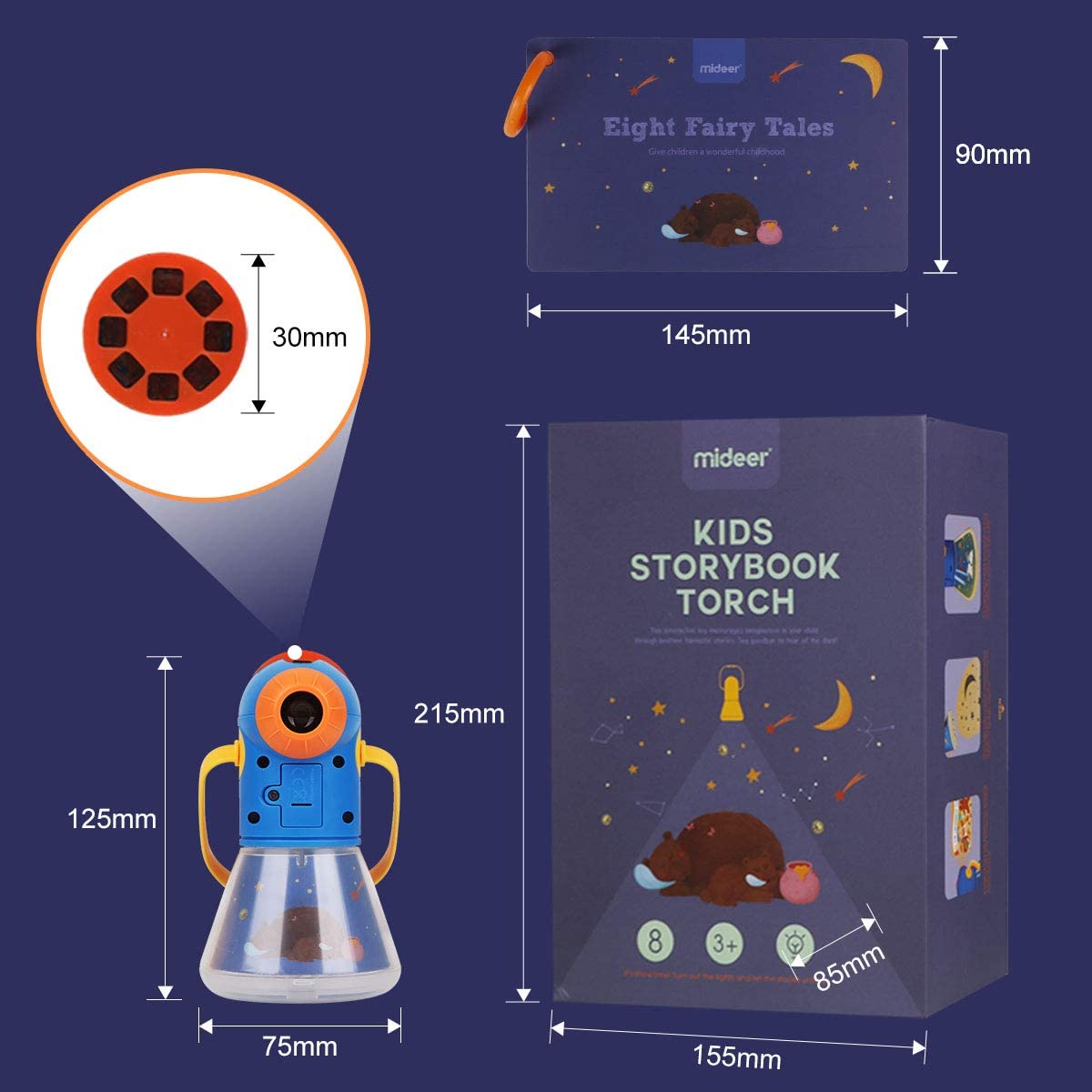 Proyector de cuentos y estrellas